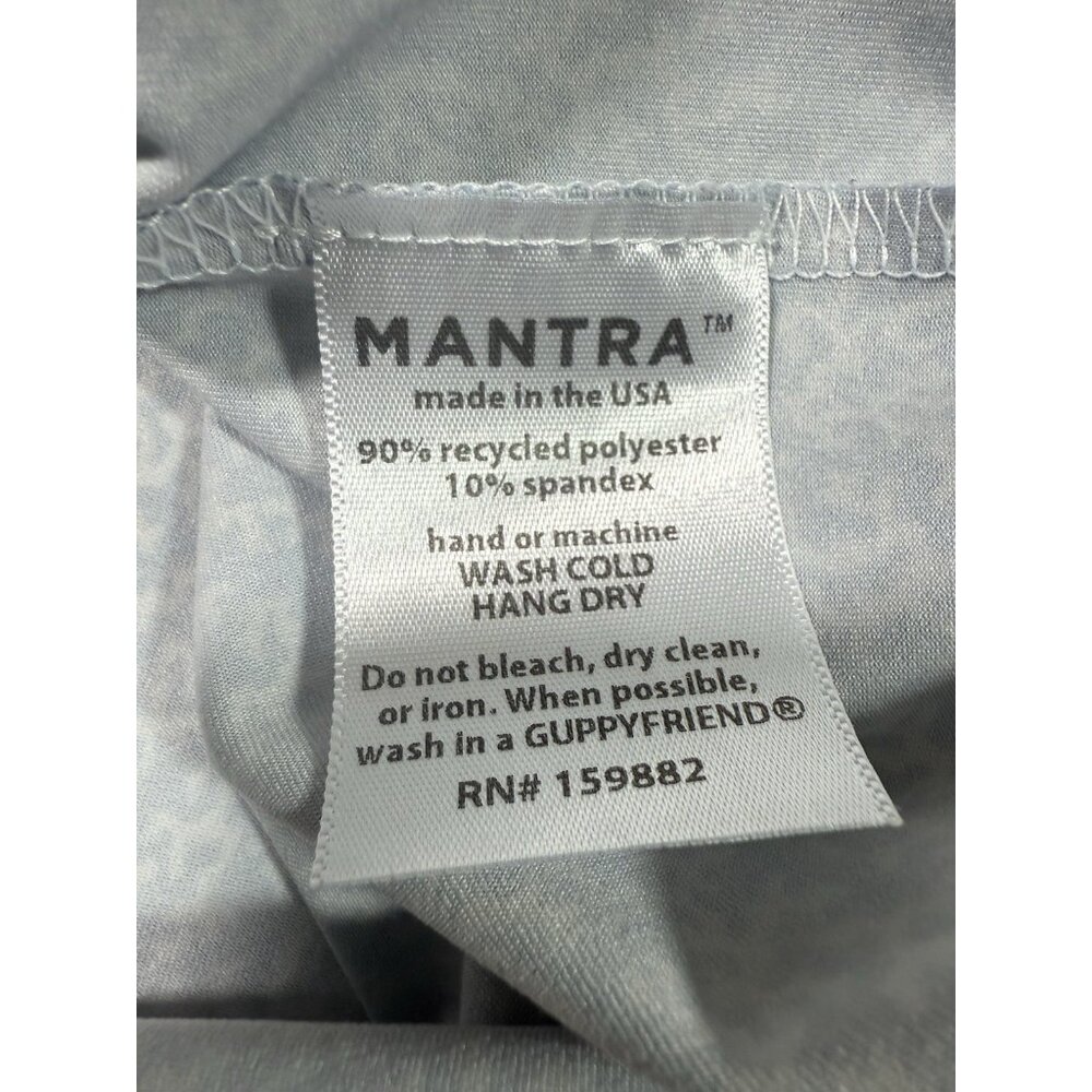 Mantra Mens Catalyst Polo Shirt Size XL Blade Collar Performance Golf Blue Print - Picture 7 of 9